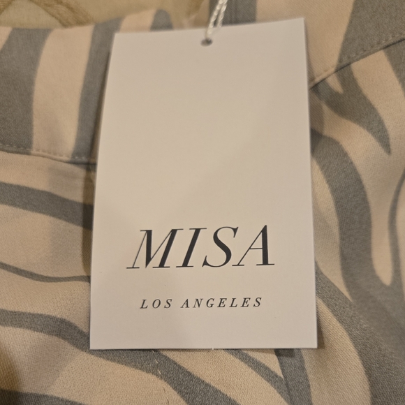 Misa Los Angeles Beige and Gray Blazer - Picture 8 of 8